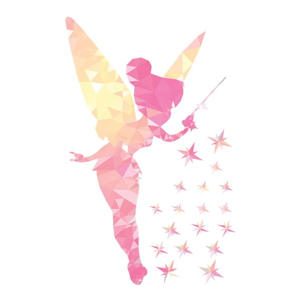 Seinakleebiste komplekt Fairy ja Shiny Stars - Ambiance-image-1