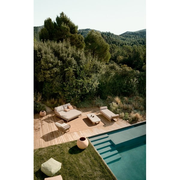 Kreem-puiduvärvi kahekohaline puidust aiadiivan Catalina – Kave Home-image-2