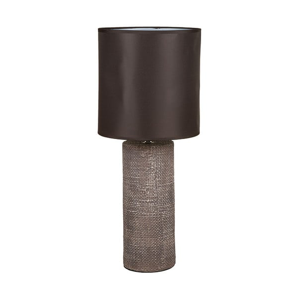 Hnědá keramická stolní lampa Santiago Pons Coastal, výška 70 cm