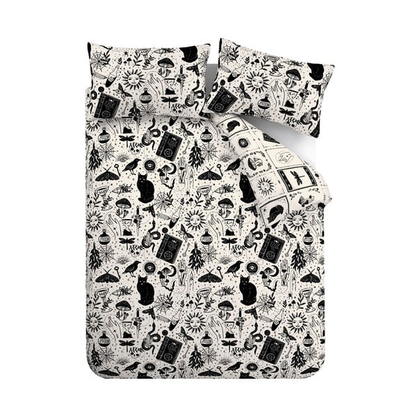 Must/beež voodipesu üheinimesevoodile 135x200 cm Enchanted Witchcraft - Catherine Lansfield