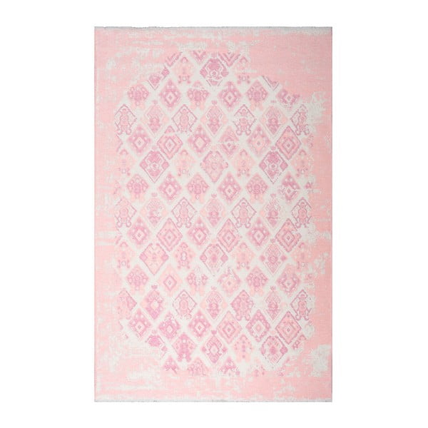 Oboustranný růžovo-šedý koberec Vitaus Normani, 77 x 200 cm