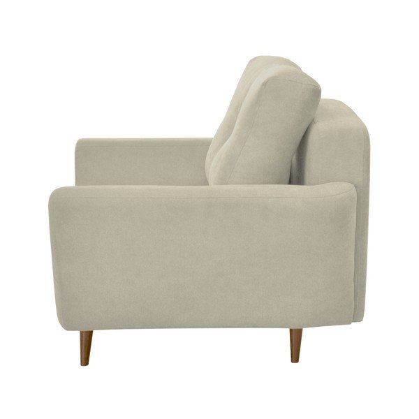 Krémové křeslo se světlými nohami Mazzini Sofas Flower-image-2