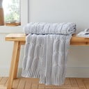 Hall kootud tekk 130x170 cm Chunky Marl Knit - Catherine Lansfield