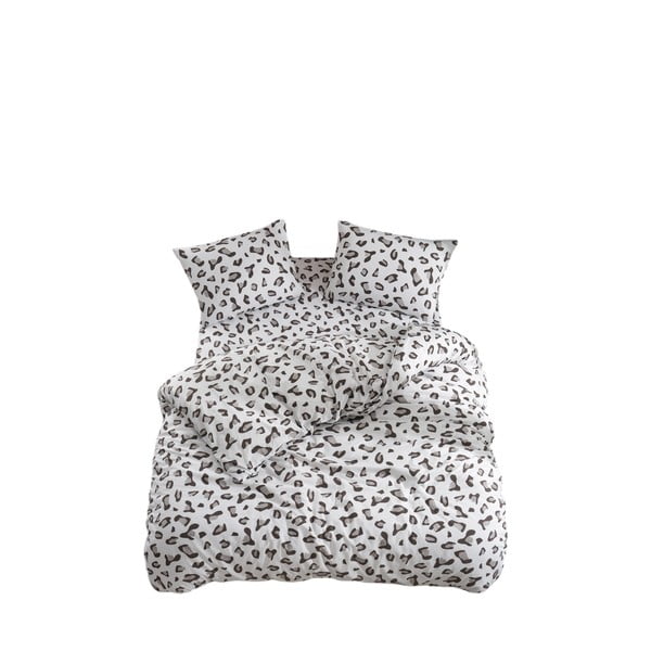 Valge/hall 3-osaline pikendatud voodipesukomplekt 160x220 cm Modern - Mila Home