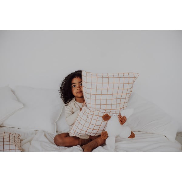 Puuvillane lastevoodipesu üheinimesevoodile 140x200 cm Camel Check - Malomi Kids-image-3