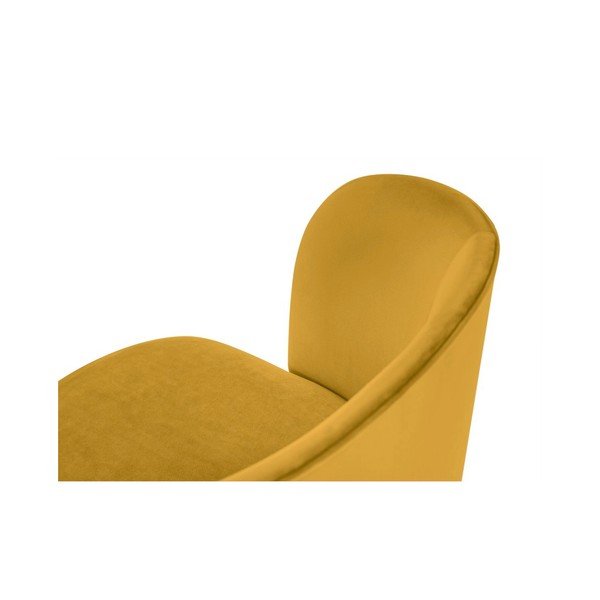 Kollane söögitool sametiga polsterdusega Aurora - Windsor & Co Sofas-image-3