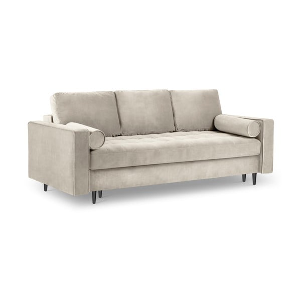 Beež sametne diivanvoodi Santo - Milo Casa-image-3