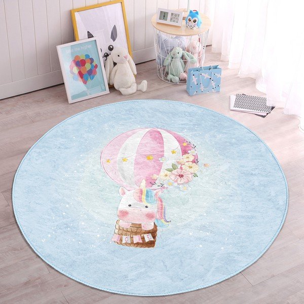 Helesinine laste vaip ø 100 cm Comfort - Mila Home-image-2