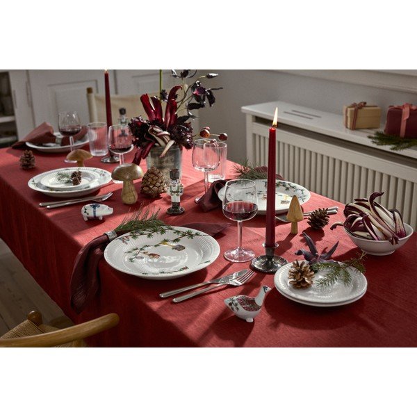 Valge portselantaldrik jõulumotiiviga ø 27 cm Hammershøi Christmas - Kähler Design-image-4
