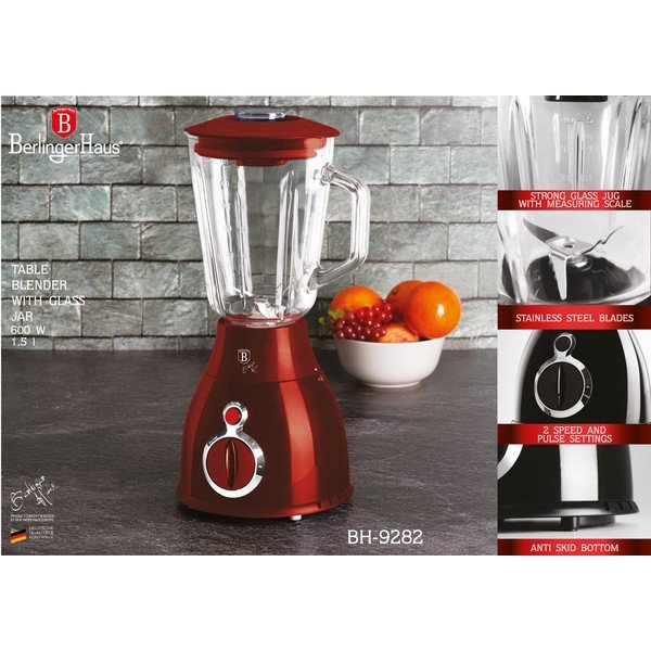 Punane segisti Burgundy Metallic Line - BerlingerHaus-image-1