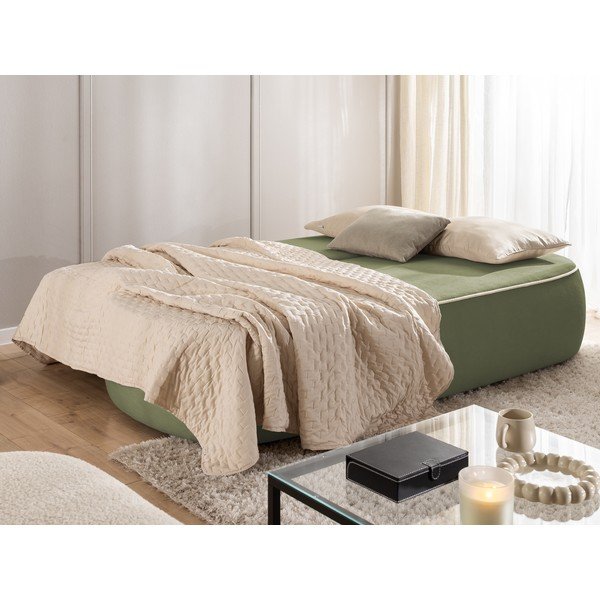 Khaki/beež sametdiivanvoodi/panipaigaga 210 cm Saga - Ropez-image-3