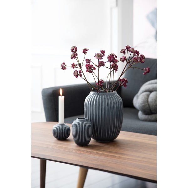 Antratsiitne kivivara vaas Hammershoi, ⌀ 16,5 cm Hammershøi - Kähler Design-image-3