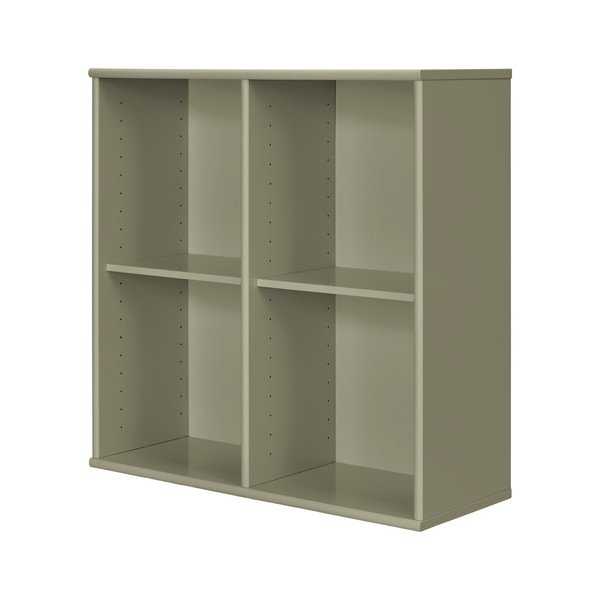 Khaki värvi seinale kinnitatav raamaturiiul 140x140x27 cm Mistral - Hammel Furniture-image-2