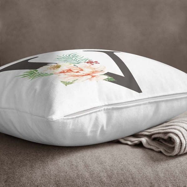 Padjapüür Lilleline tähestik V, 45 x 45 cm - Minimalist Cushion Covers