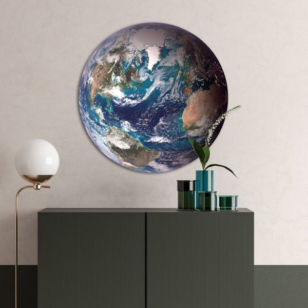 Maal 70x70 cm Blue Marble - Malerifabrikken-image-1