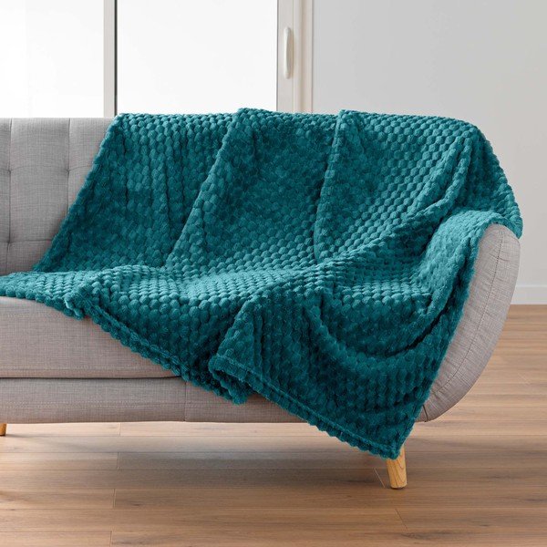 Sinine mikroflanell pleed 125x150 cm Mini Frosty - douceur d'intérieur-image-1