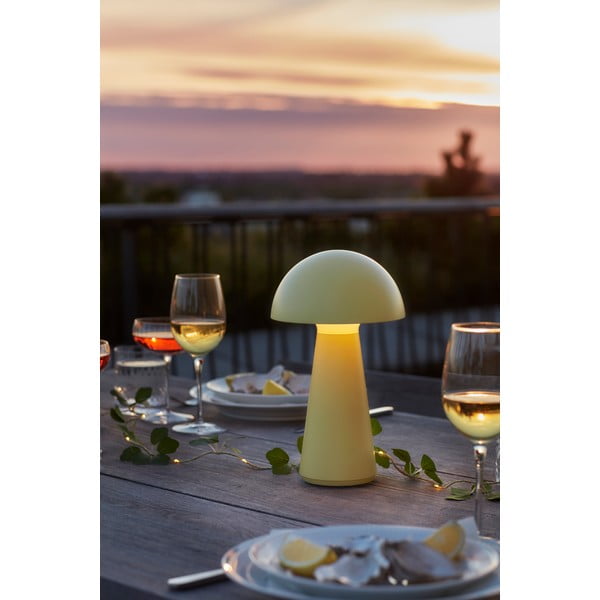Kollane puldiga juhitav LED-lauavalgusti (kõrgus 28 cm) Sam - Sirius-image-1