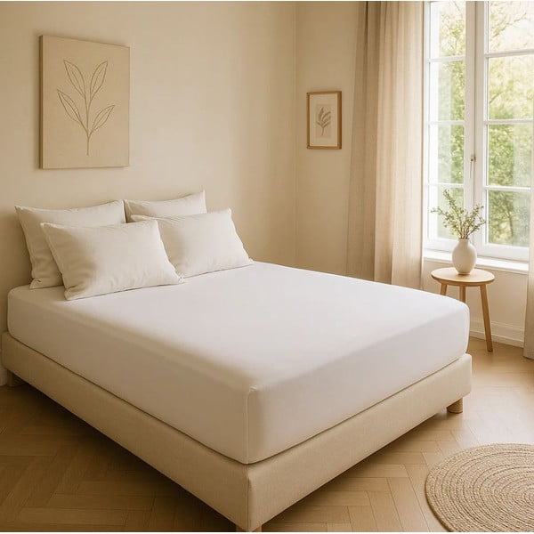 Valge Renforcé puuvillast voodilina 200x140 cm Ranforce - Mila Home Luxury-image-4