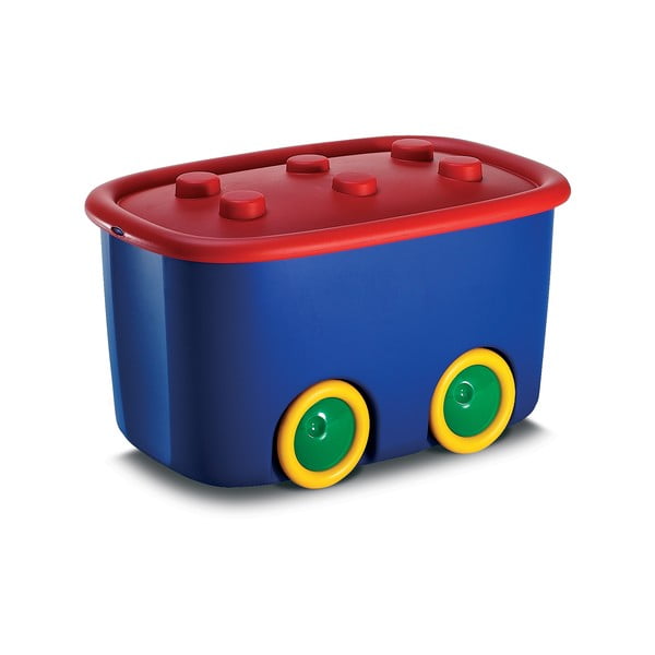 Sinine plastikust laste hoiukast 58x39x32 cm Funny Box - KIS