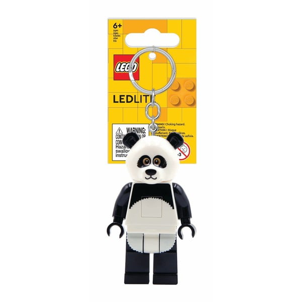 Must-valge võtmehoidja koos taskulambiga Iconic Panda - LEGO®-image-1