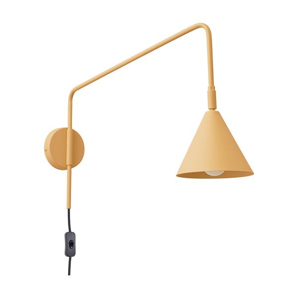 Kollane seinavalgusti 14 cm Zylo - Sollux