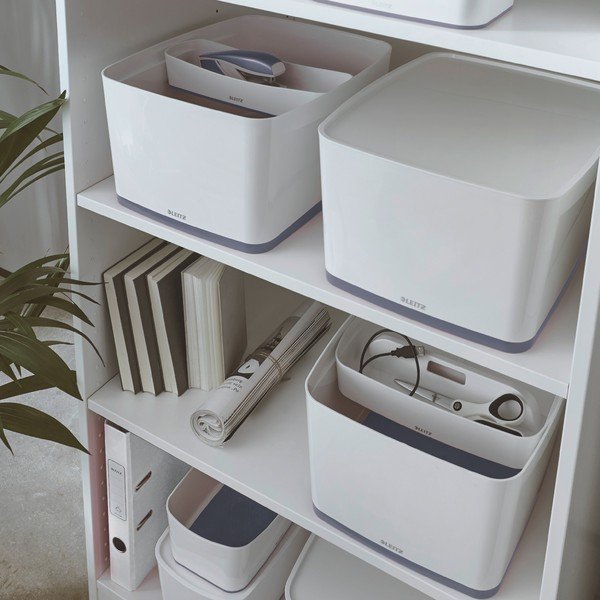 Valge kaanega hoiukarp Office, maht 18 l MyBox - Leitz-image-1