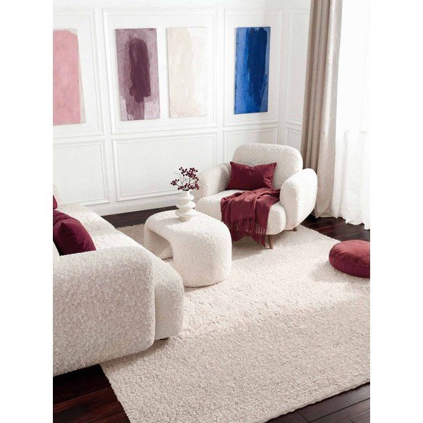 Elevandiluu värvi käsitsi kootud bukleekangast vaip 200x290 cm Notting Hill Portobello – Ted Baker-image-2