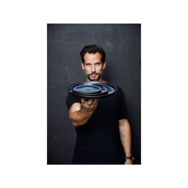 Must-sinine keraamiline magustoidutaldrik ø 17 cm Mensa – Bitz-image-4