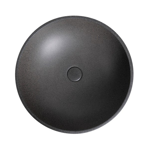 Tumehall betoonist ümmargune valamu ø 44 cm Turf - Sapho-image-2