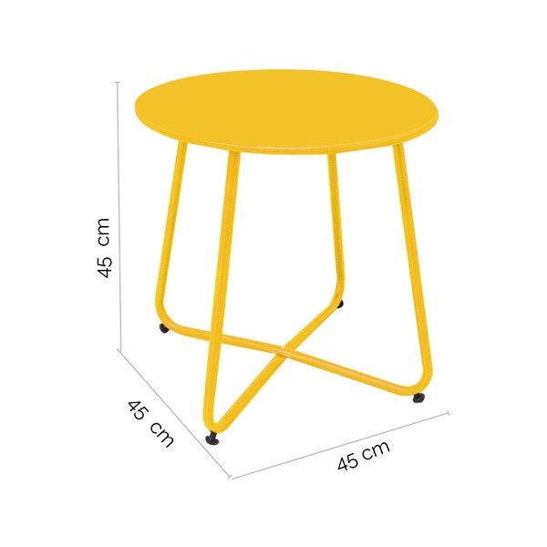 Metallist ümmargune aia hoiulaud ø 45 cm Luna - LDK Garden-image-2