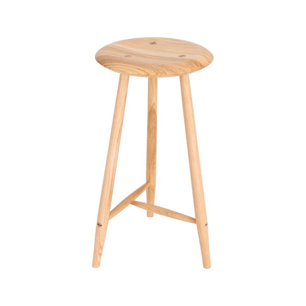 Tammepuidust baaritool (istme kõrgus 65 cm) Blanc - Gazzda-image-3