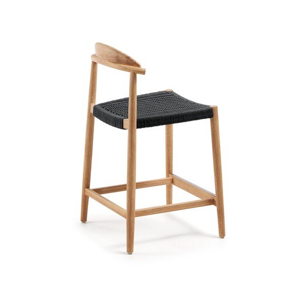 Must/naturaalsest puidust aiabaaritool Nina - Kave Home-image-2