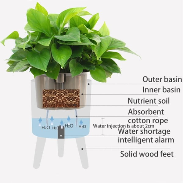 Valge isevoolav pott , ø 22,8 cm Calla - Tomasucci-image-4
