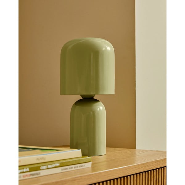 Roheline lauavalgusti metallist varjuga (kõrgus 28 cm) Monze - Kave Home-image-1