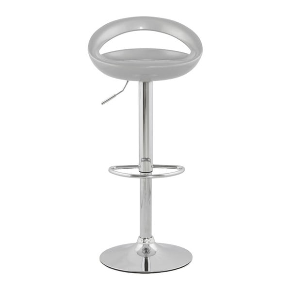 Stříbrná nastavitelná otočná barová židle Kokoon Design Venus