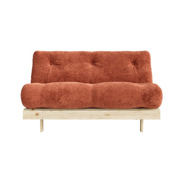 Terrakota velvetist diivanvoodi 140 cm Roots - Karup-image-3