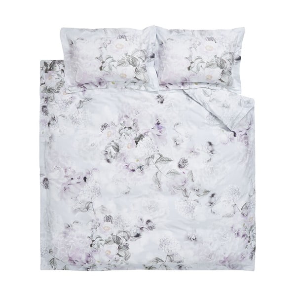 Lilla ja hall puuvillane voodipesu , 135 x 200 cm Amethyst - Bianca