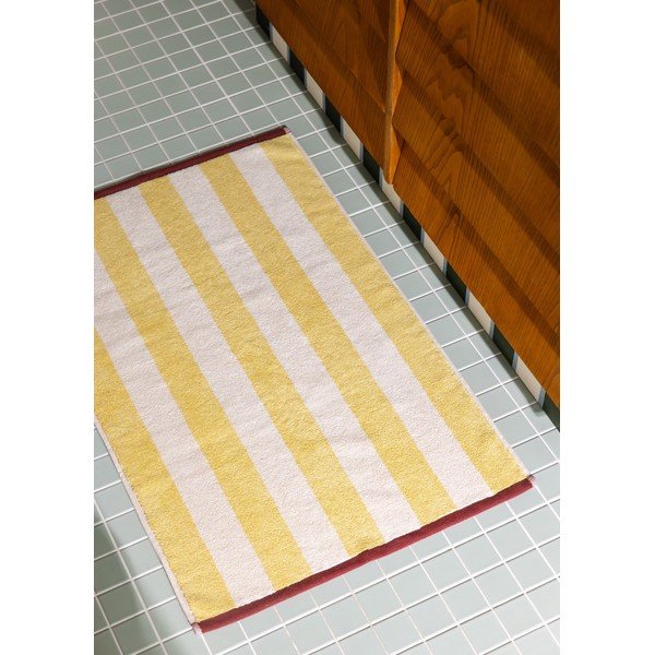 Kollane tekstiilist vannitoamatt 50x80 cm Gobo - noo.ma-image-3