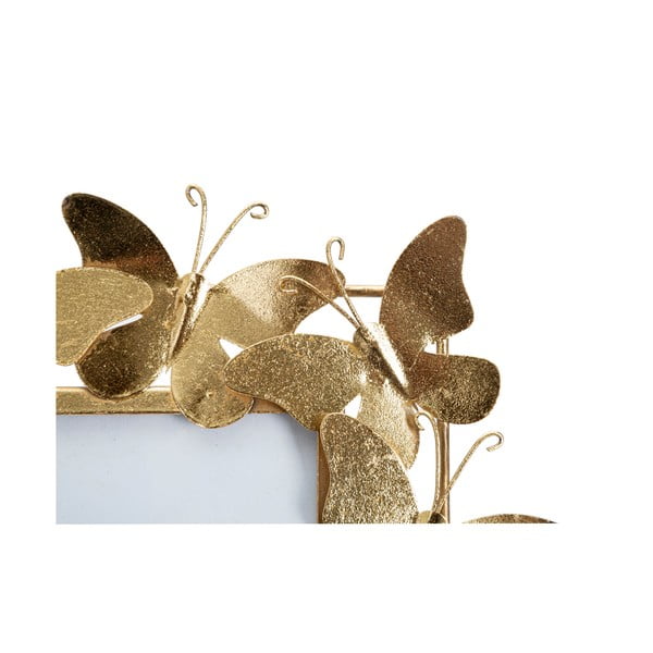 Metallist seisuraam kuldne 35x38 cm Butterfly - Mauro Ferretti-image-4