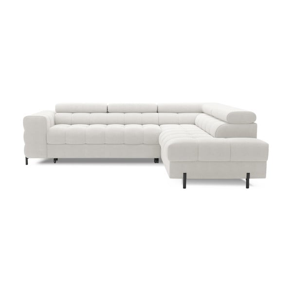 Kreem buklee-kangast lahtikäiv/sahtliga nurgadiivan (parem nurk/L-kujuline) Ferucce – ELTAP-image-2