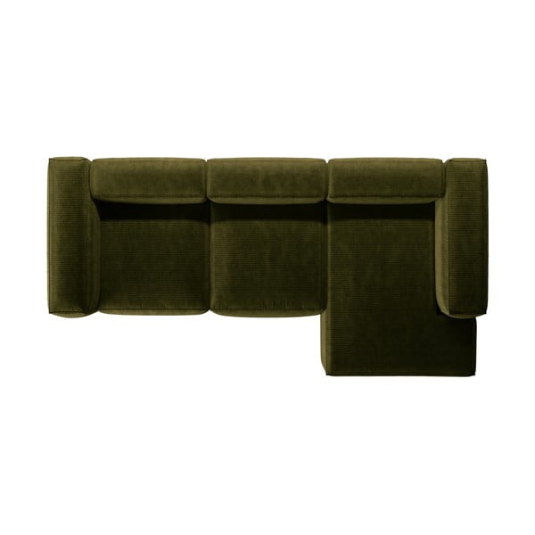  Roheline manšettriidest nurgadiivan (parem nurk/lamamisosaga) Bergamo – Cosmopolitan Design-image-3