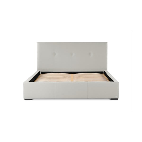 Krémově bílá dvoulůžková postel s úložným prostorem Guy Laroche Home Serenity, 140 x 200 cm