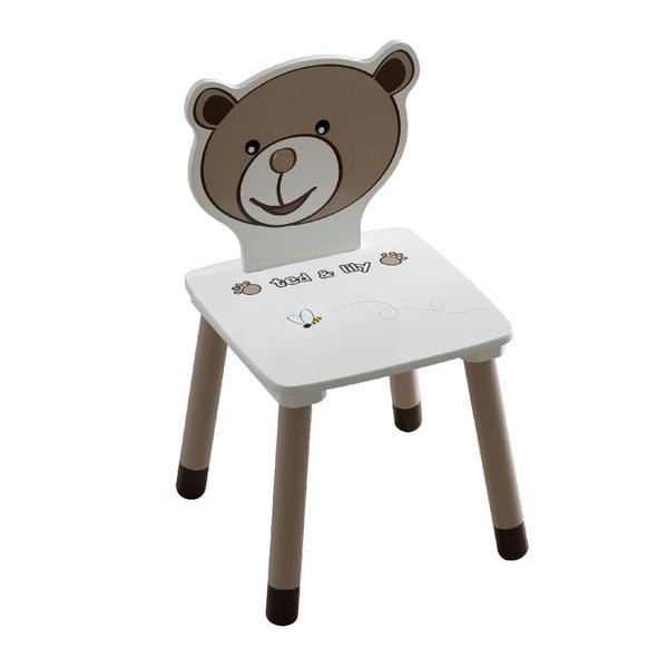 Dětská bílá židle 13Casa Teddy