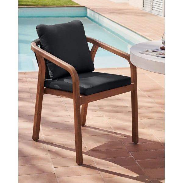 Must-puiduvärvi söögitoolid 4 tk Malaret - Kave Home-image-1