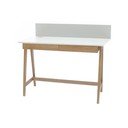 Valge laud saarepuidust alusega , pikkus 110 cm Luka - Ragaba