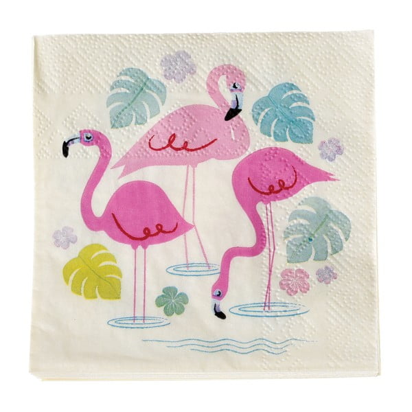 20 paberist salvrätiku komplekt Flamingo Bay - Rex London