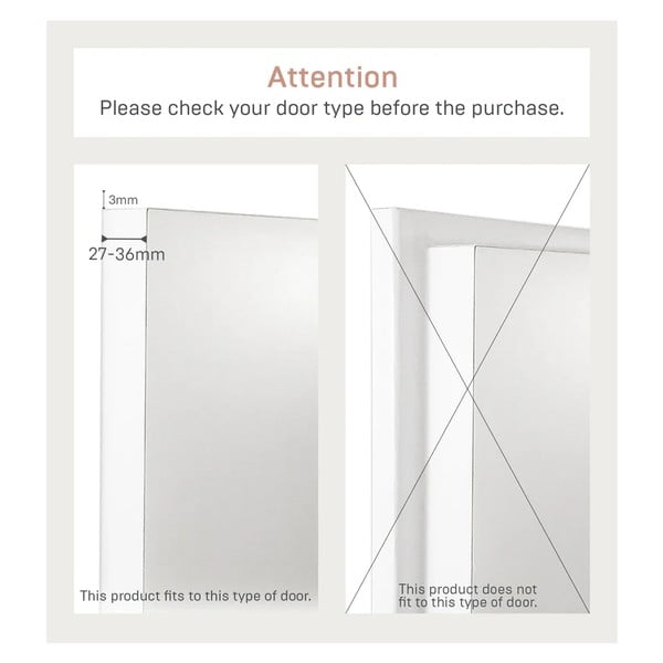 Valge metallist uksele riputatav nagi 30 cm Tower - YAMAZAKI-image-4