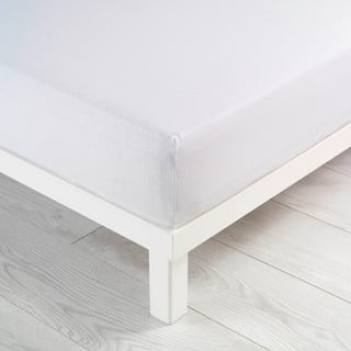 Valge trikotaažist kummiga lina 90x190 cm Jersy - douceur d'intérieur