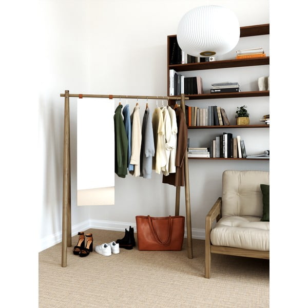 Pruunist männipuidust riietehoidja Hongi - Karup Design-image-1