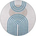 Sinine/hall ümmargune vaip ø 80 cm - Vitaus